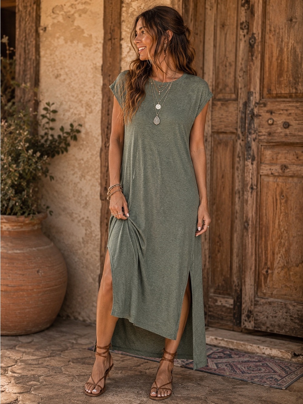 Madewell Oversized Shirt Dress Sweet Pine